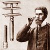 maszynka do golenia z wymiennym ostrzem z 1905 roku
