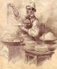 XIX-wieczny sprzedawca makaronu