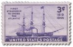 SS Savannah na znaczku pocztowym