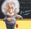 Einstein karykatura