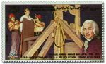 Guillotin i jego dzieło na znaczku pocztowym