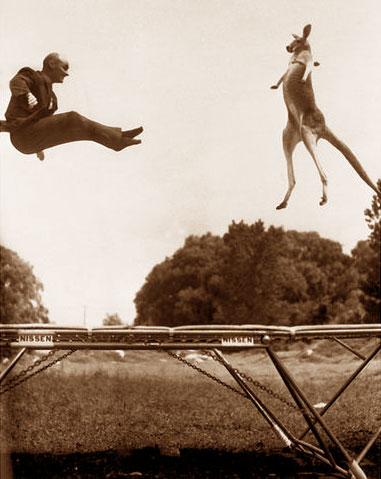 twórca trampoliny w roku 1950