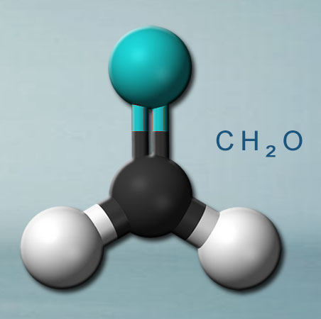 budowa cząsteczki formaldehydu