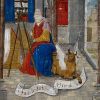 średniowieczny malarz